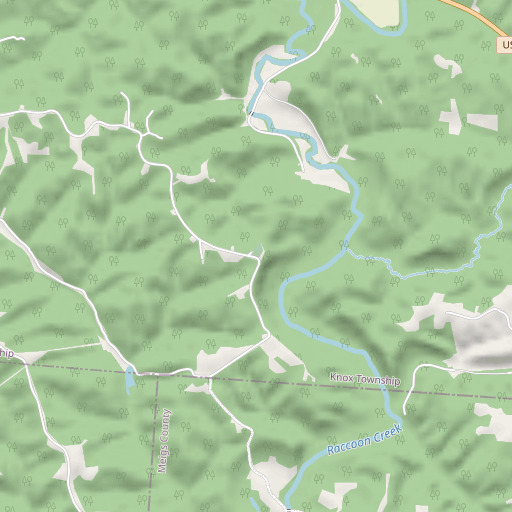 OpenStreetMap map of Union Ridge Cemetery, OH