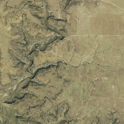 Aerial imagery of Big Hole Spring, CO