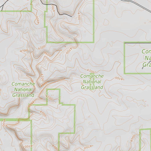 OpenTopoMap map of Big Hole Spring, CO