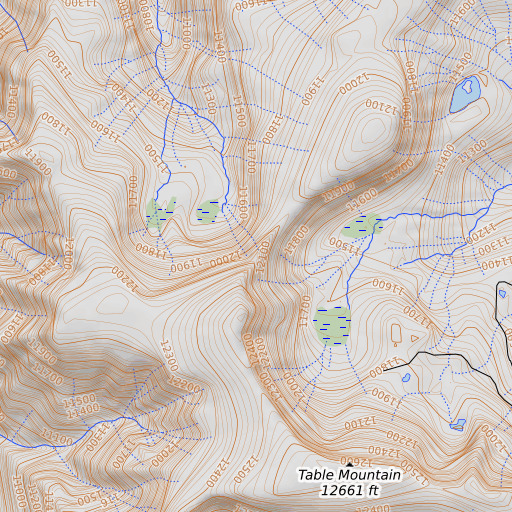OpenTopoMap map of Stair Steps, CO