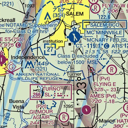 FAA VFR chart of Rees City Park, OR