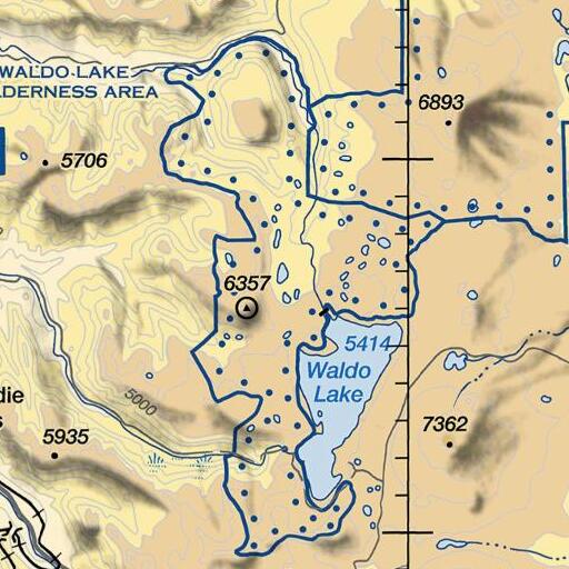 FAA VFR chart of Eddeeleo Lakes, OR