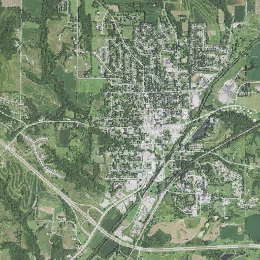 Aerial imagery of West Elementary School, IA