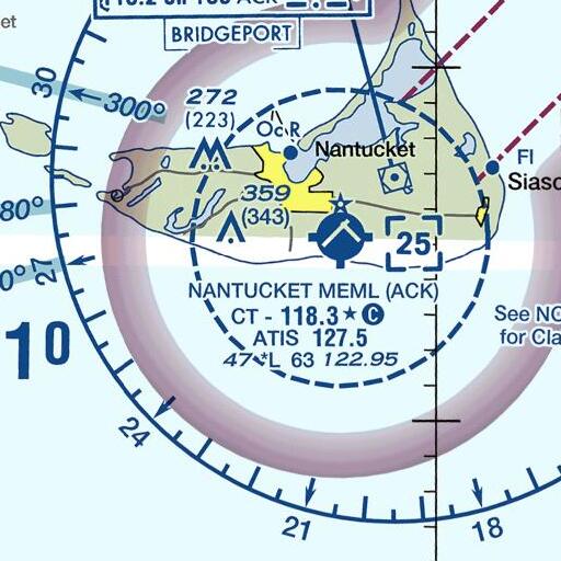 FAA VFR chart of Surfside Beach, MA