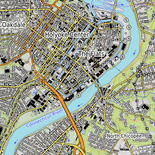 OpenTopoMap map of Morgan Elementary School, MA
