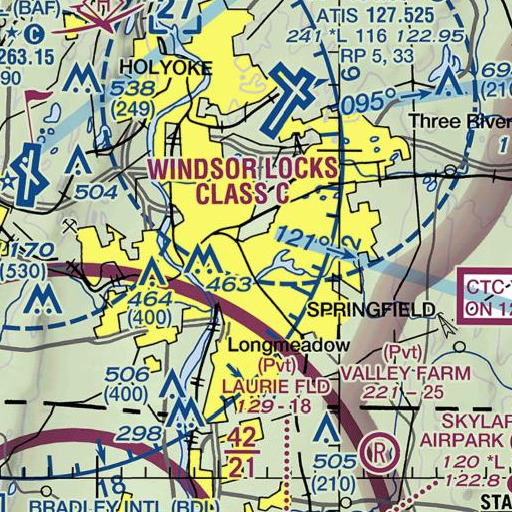 FAA VFR chart of Old Science Building, MA