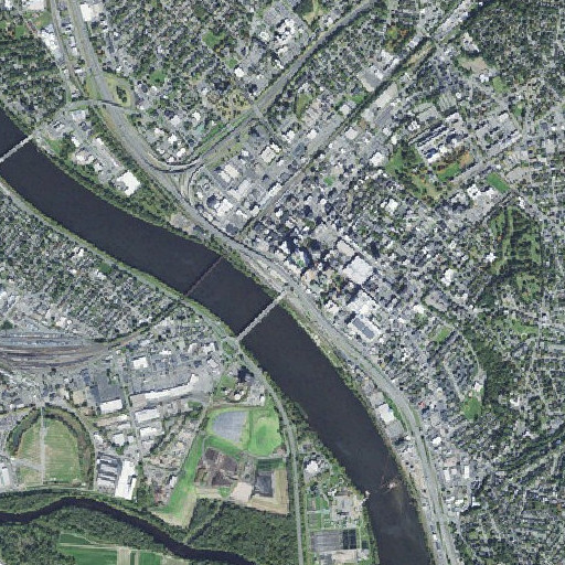 Aerial imagery of River Front Park, MA