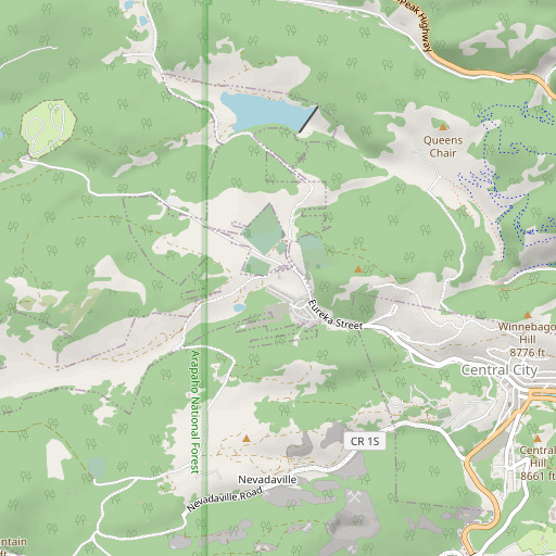 OpenStreetMap map of Boodle Mine, CO