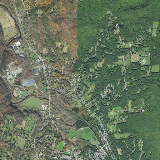 Aerial imagery of Broad Brook School, MA