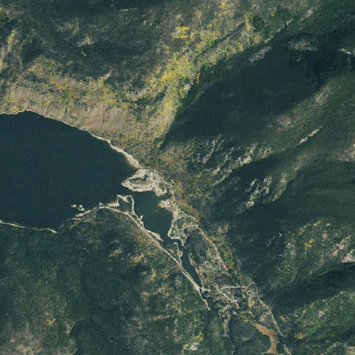Aerial imagery of Roaring Fork Trailhead, CO