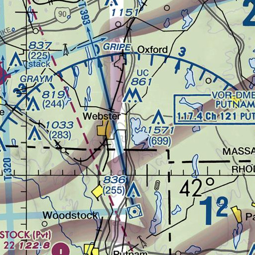 FAA VFR chart of Beacon Pakr, MA