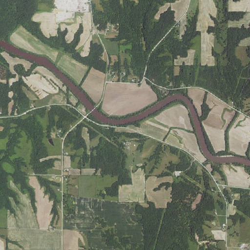 Aerial imagery of Gray's Landing, IA