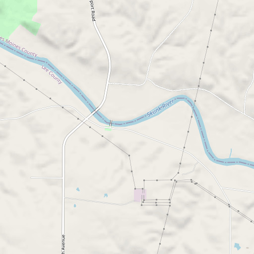 OpenStreetMap map of Gray's Landing, IA