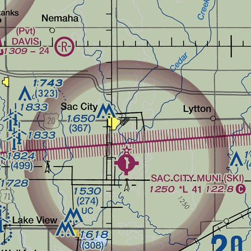 FAA VFR chart of Sac County Fairgrounds, IA
