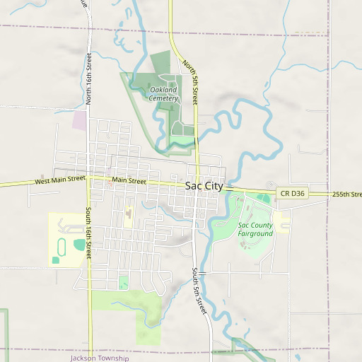 OpenStreetMap map of Early Mansion, IA