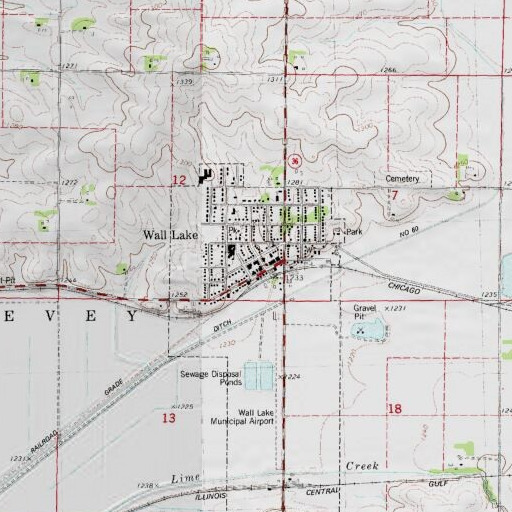 USGS 24K topo map of Home Elevator Company Elevator, IA