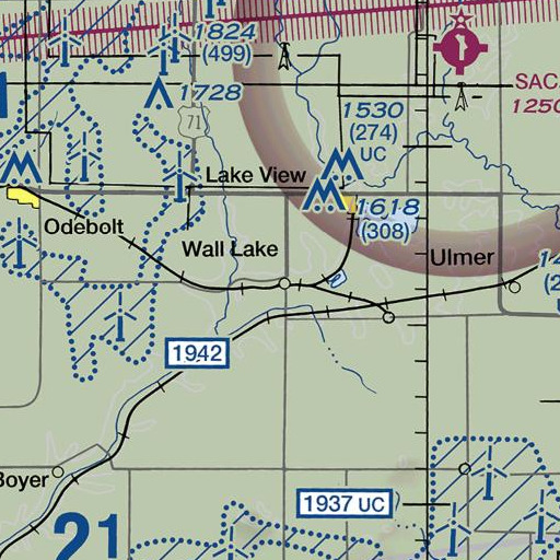 FAA VFR chart of Home Elevator Company Elevator, IA