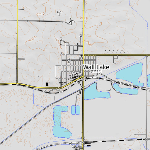 OpenTopoMap map of Home Elevator Company Elevator, IA