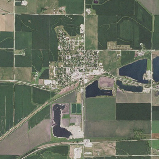 Aerial imagery of Wall Lake, IA