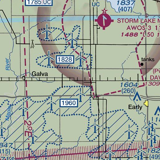 FAA VFR chart of First Co-op Association Elevator, IA
