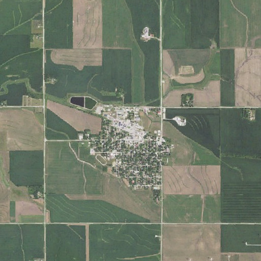 Aerial imagery of First Co-op Association Elevator, IA