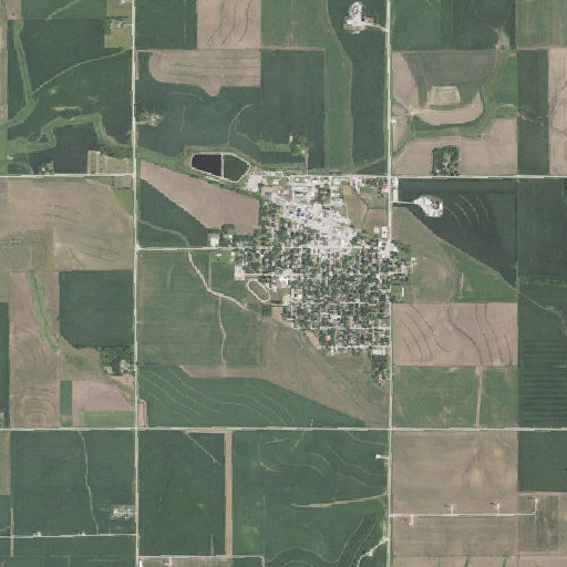 Aerial imagery of Schaller - Crestland Elementary School, IA