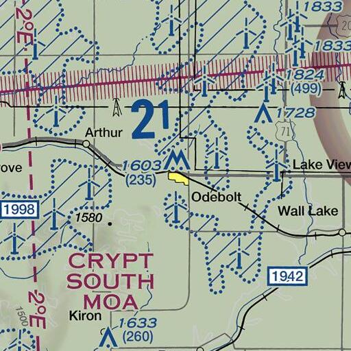 FAA VFR chart of Odebolt Historical Museum, IA