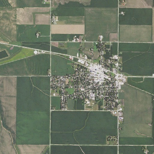 Aerial imagery of Odebolt Historical Museum, IA