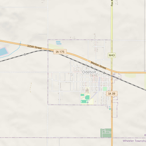 OpenStreetMap map of Odebolt Historical Museum, IA