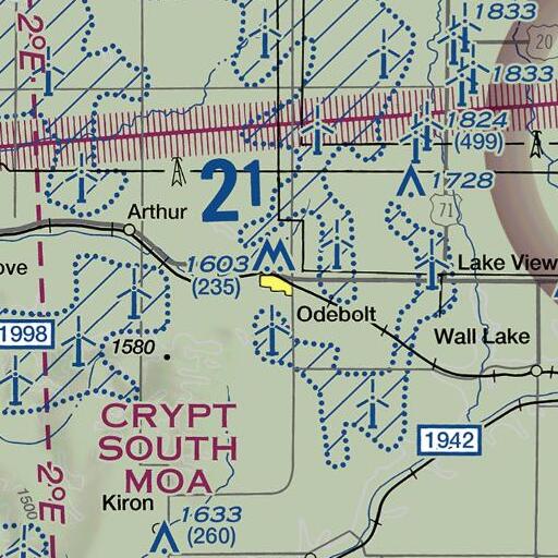 FAA VFR chart of Odebolt City Hall, IA