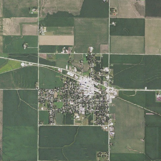 Aerial imagery of Odebolt, IA