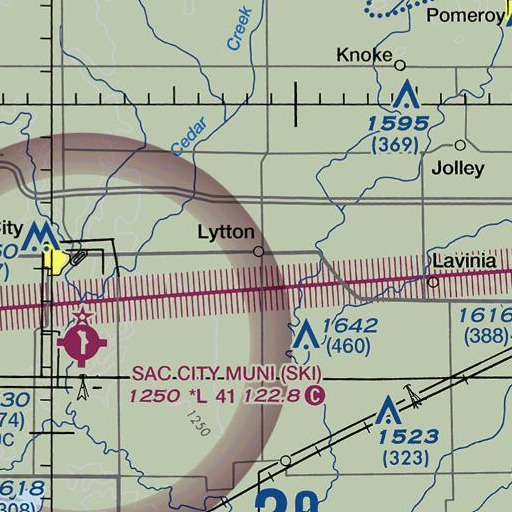 FAA VFR chart of Lytton Public Library, IA