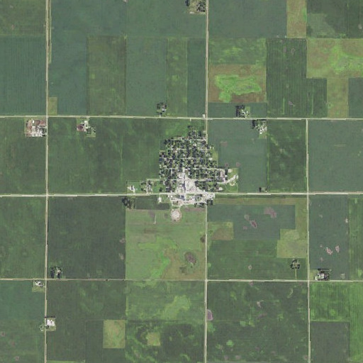 Aerial imagery of Lytton Public Library, IA