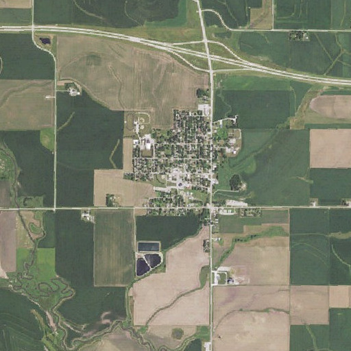 Aerial imagery of Early Post Office, IA