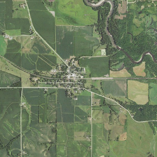 Aerial imagery of Montour, IA