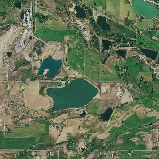 Aerial imagery of Foothills Dam, CO