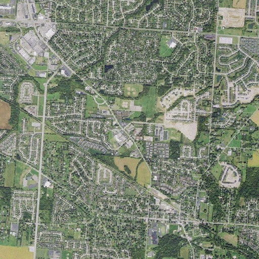 Aerial imagery of Pickerington Post Office, OH