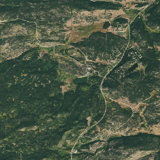 Aerial imagery of Tumbleson Dam, CO