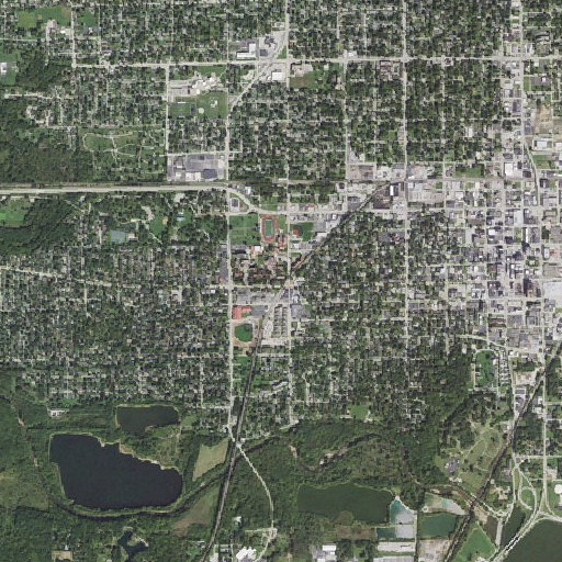 Aerial imagery of Blackburn Hall, IL