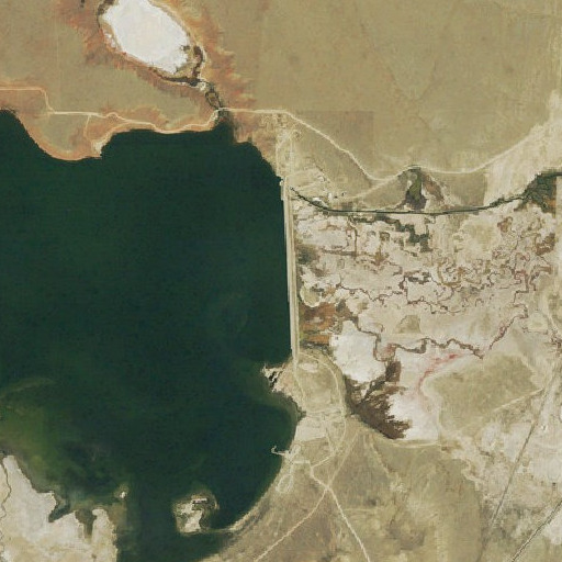 Aerial imagery of Antero Dam, CO