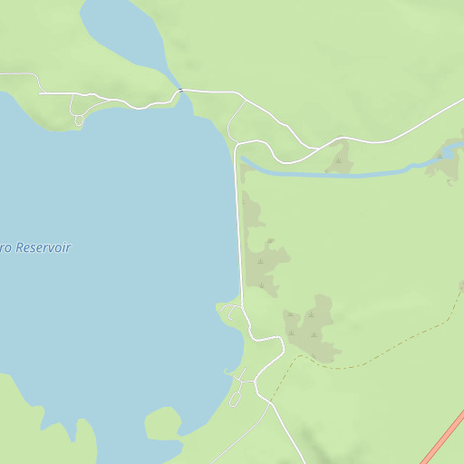 OpenStreetMap map of Antero Dam, CO