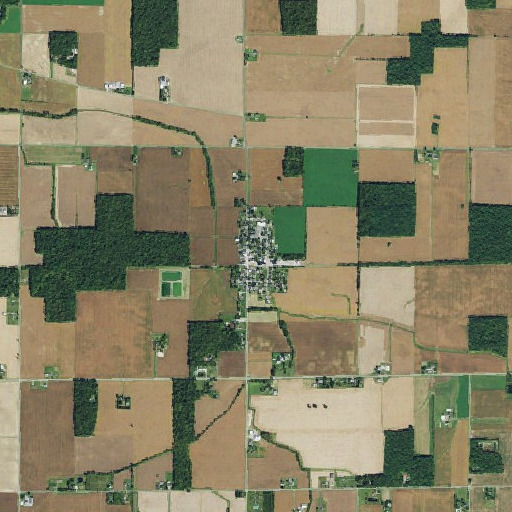 Aerial imagery of Jenera Post Office, OH