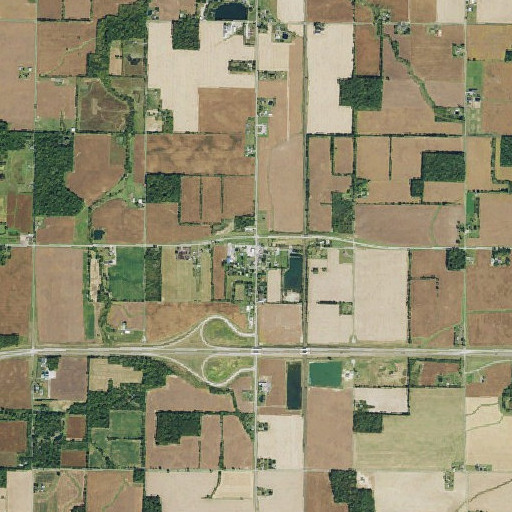 Aerial imagery of Williamstown Post Office, OH