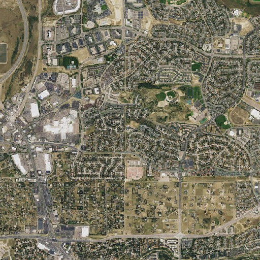 Aerial imagery of High Plains Elementary School, CO