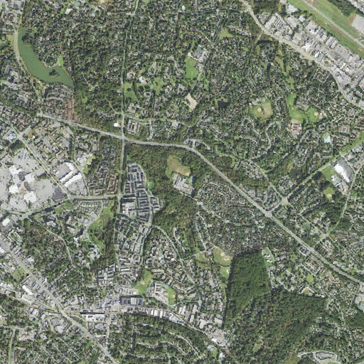 Aerial imagery of Forest Oak Middle School, MD