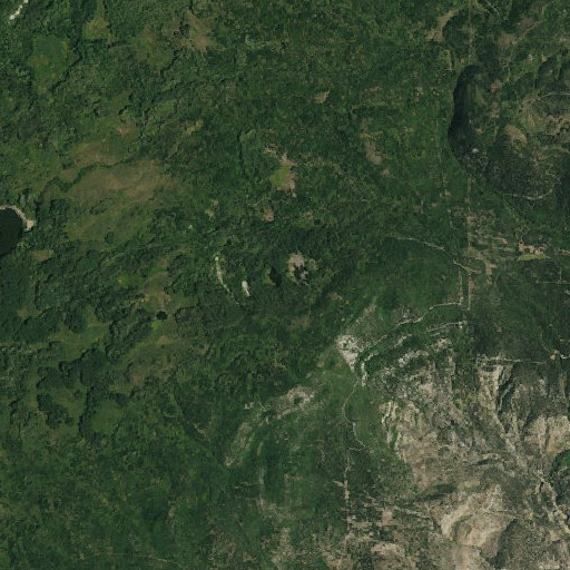 Aerial imagery of Clark Dam, CO