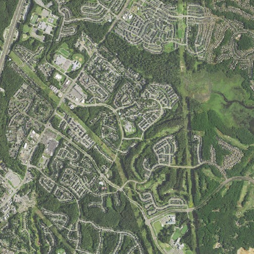 Aerial imagery of River Oaks Elementary School, VA