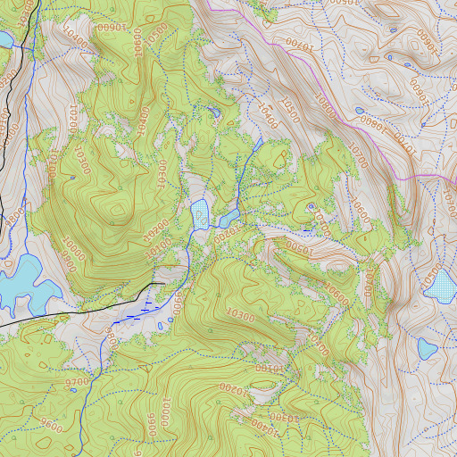 OpenTopoMap map of Hale Dam, CO