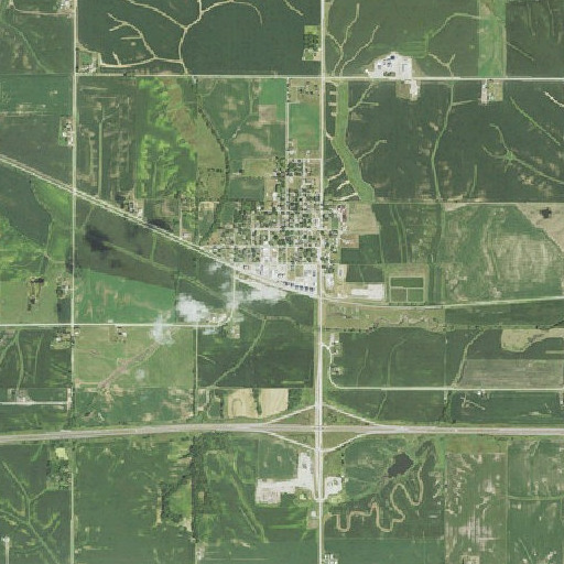 Aerial imagery of Malcom, IA