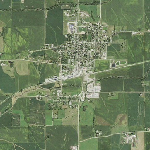 Aerial imagery of Brooklyn Elevator Incorporated Elevator, IA